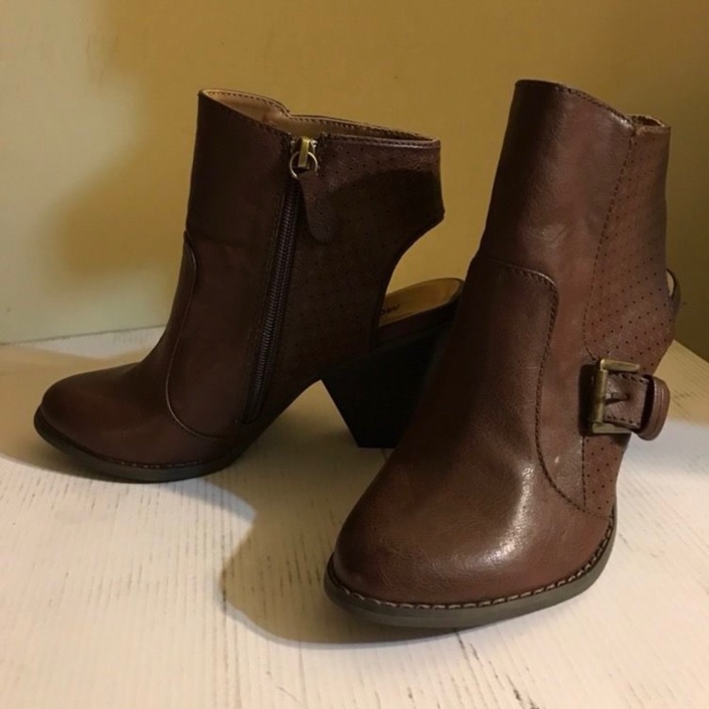 Chocolate Brown Spring/Fall Booties -8